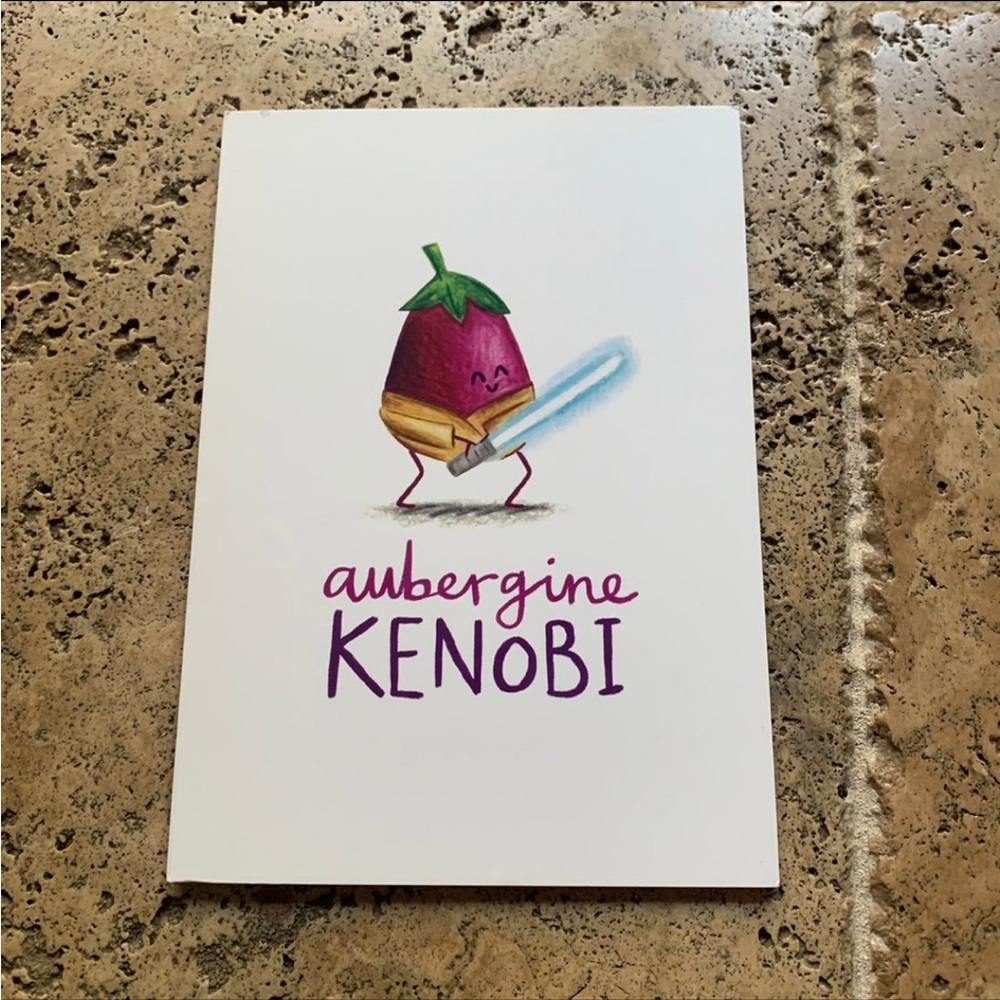 Aubergine Kenobi Star Wars Vegetable Obi Wan Notebook